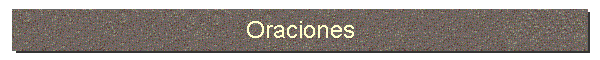 Oraciones